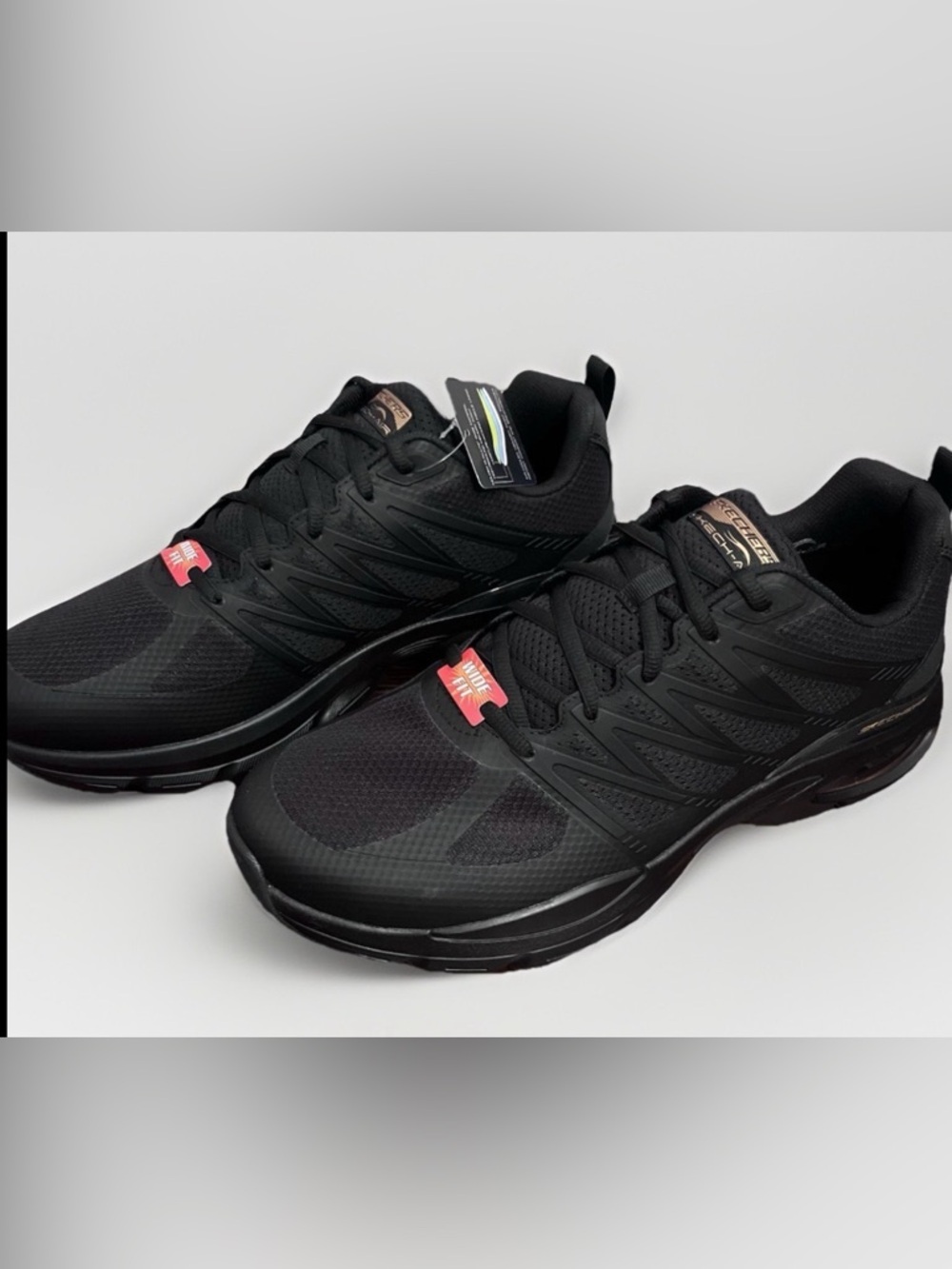 Skechers Sketch Air Ventura Revell Men’s Shoe Sneaker 232657W Black New In Box